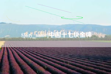 如东中国十七块金牌