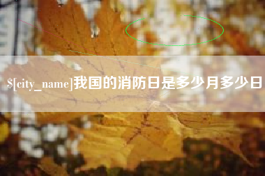 如东我国的消防日是多少月多少日