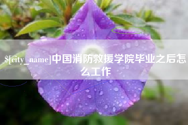 如东中国消防救援学院毕业之后怎么工作