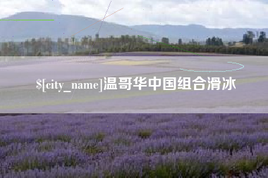 如东温哥华中国组合滑冰