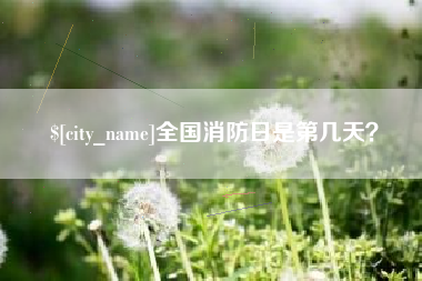 如东全国消防日是第几天？
