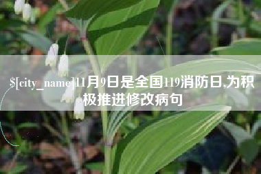 如东11月9日是全国119消防日,为积极推进修改病句