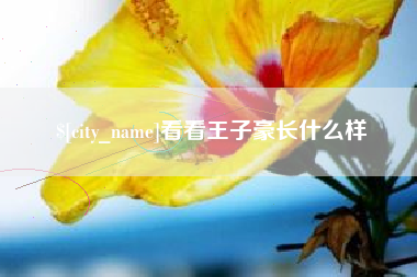 如东看看王子豪长什么样