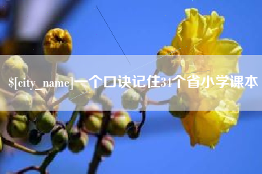 如东一个口诀记住34个省小学课本