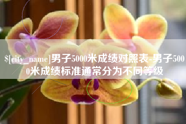 如东男子5000米成绩对照表-男子5000米成绩标准通常分为不同等级