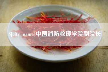 如东中国消防救援学院副院长