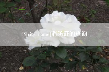 如东消防证的查询