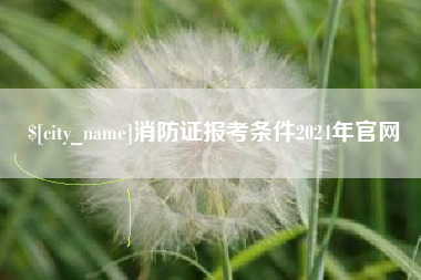 如东消防证报考条件2024年官网