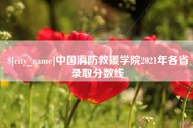 如东中国消防救援学院2021年各省录取分数线