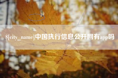 如东中国执行信息公开网有app吗