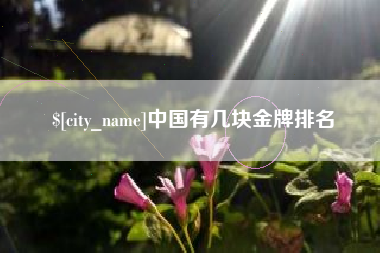 如东中国有几块金牌排名