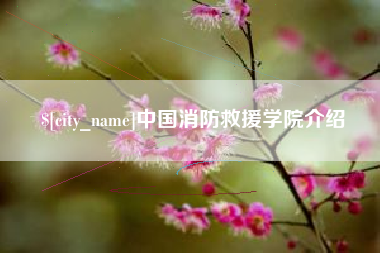 如东中国消防救援学院介绍