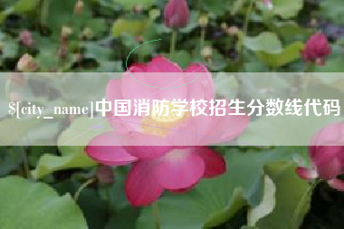 如东中国消防学校招生分数线代码