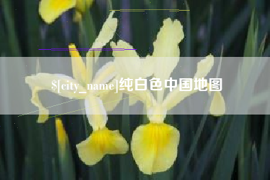 如东纯白色中国地图