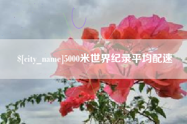 如东5000米世界纪录平均配速