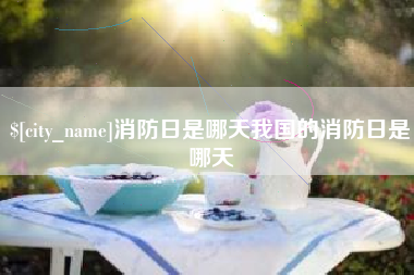 如东消防日是哪天我国的消防日是哪天