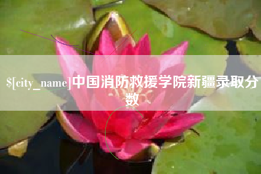 如东中国消防救援学院新疆录取分数