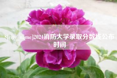 如东2024消防大学录取分数线公布时间
