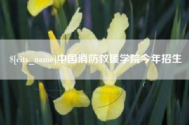 如东中国消防救援学院今年招生