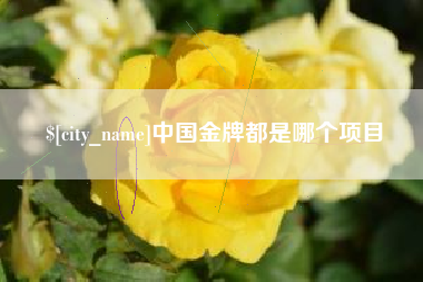如东中国金牌都是哪个项目