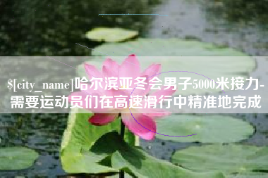 如东哈尔滨亚冬会男子5000米接力-需要运动员们在高速滑行中精准地完成