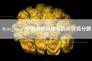 如东中国消防救援学院浙江省分数线