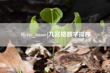 如东九宫格数字排序