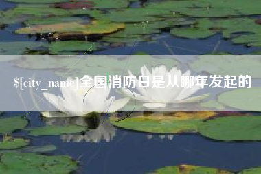 如东全国消防日是从哪年发起的