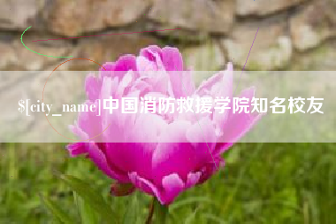 如东中国消防救援学院知名校友