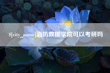 如东消防救援学院可以考研吗