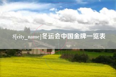 如东冬运会中国金牌一览表