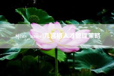 如东九宫格人才管理策略