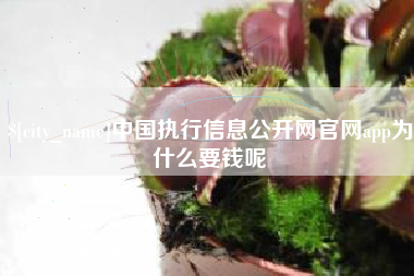 如东中国执行信息公开网官网app为什么要钱呢