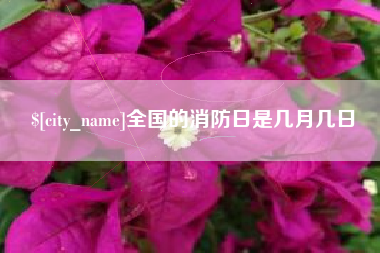 如东全国的消防日是几月几日