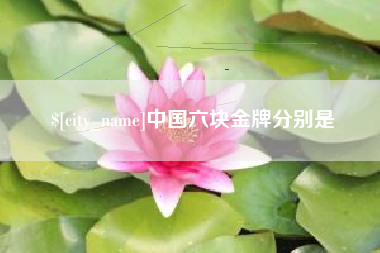 如东中国六块金牌分别是