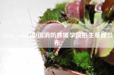 如东中国消防救援学院招生章程公布!